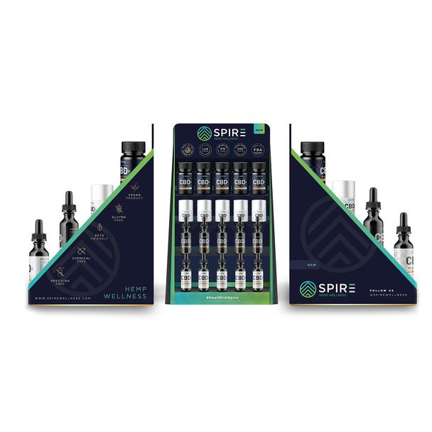 Spire CBD oil display